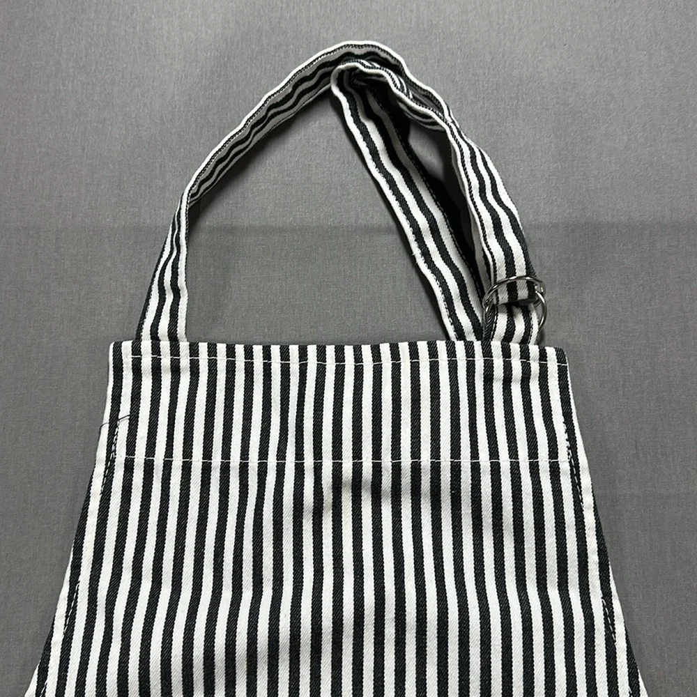 Now Designs Black and White Striped Apron